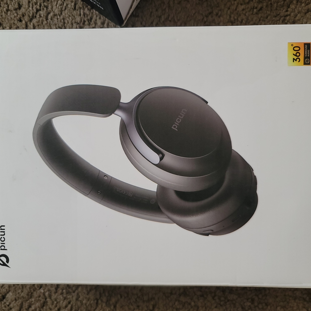 Picun Wireless Headphones in Black
